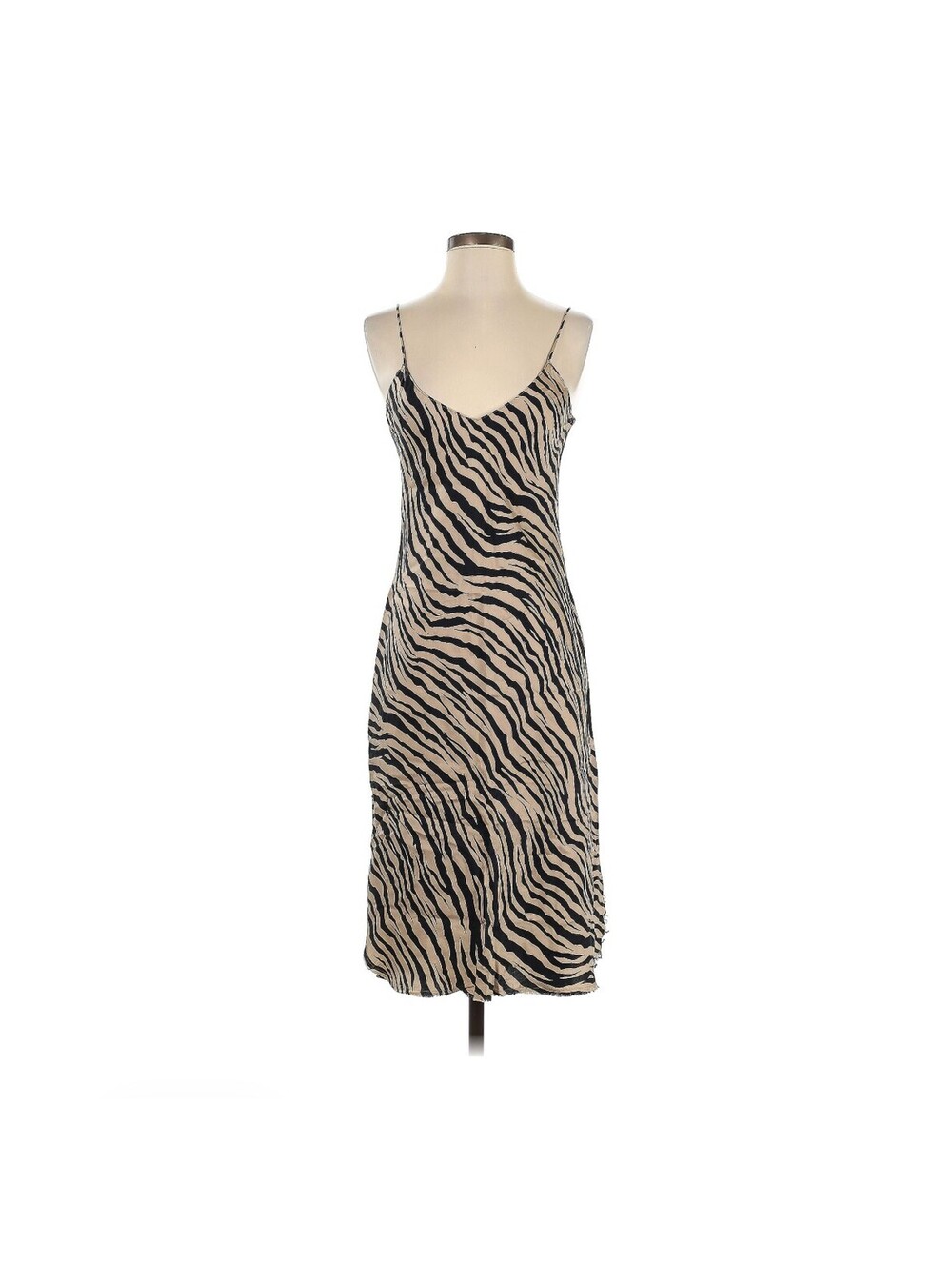 Nili Lotan Zebra Print Slip Dress Size Small